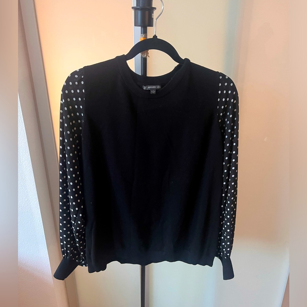 Black Sweater with Flowy Sleeves